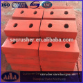 Wear resistant steel plate casting wear liner plates stone crusher spare parts impact plate for crushers